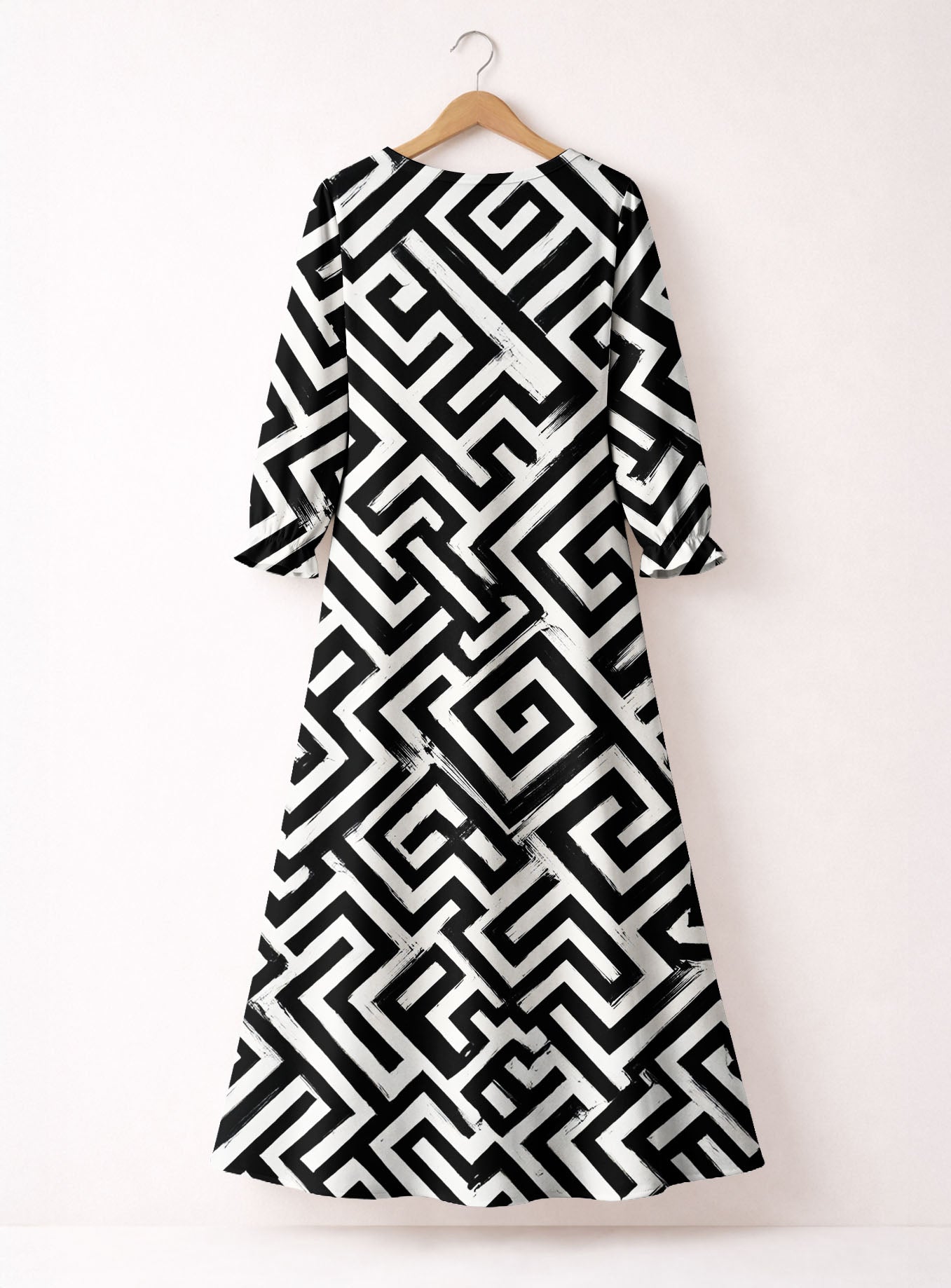 "Zamu" Long Sleeve Maxi Dress