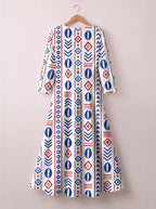 "Uhuru" Long Sleeve Maxi Dress