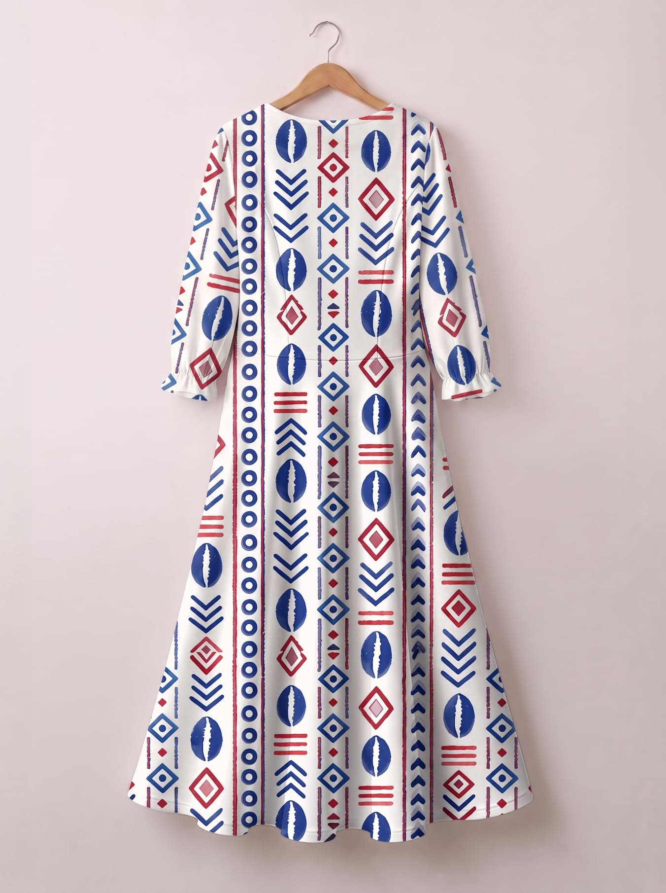 "Uhuru" Long Sleeve Maxi Dress