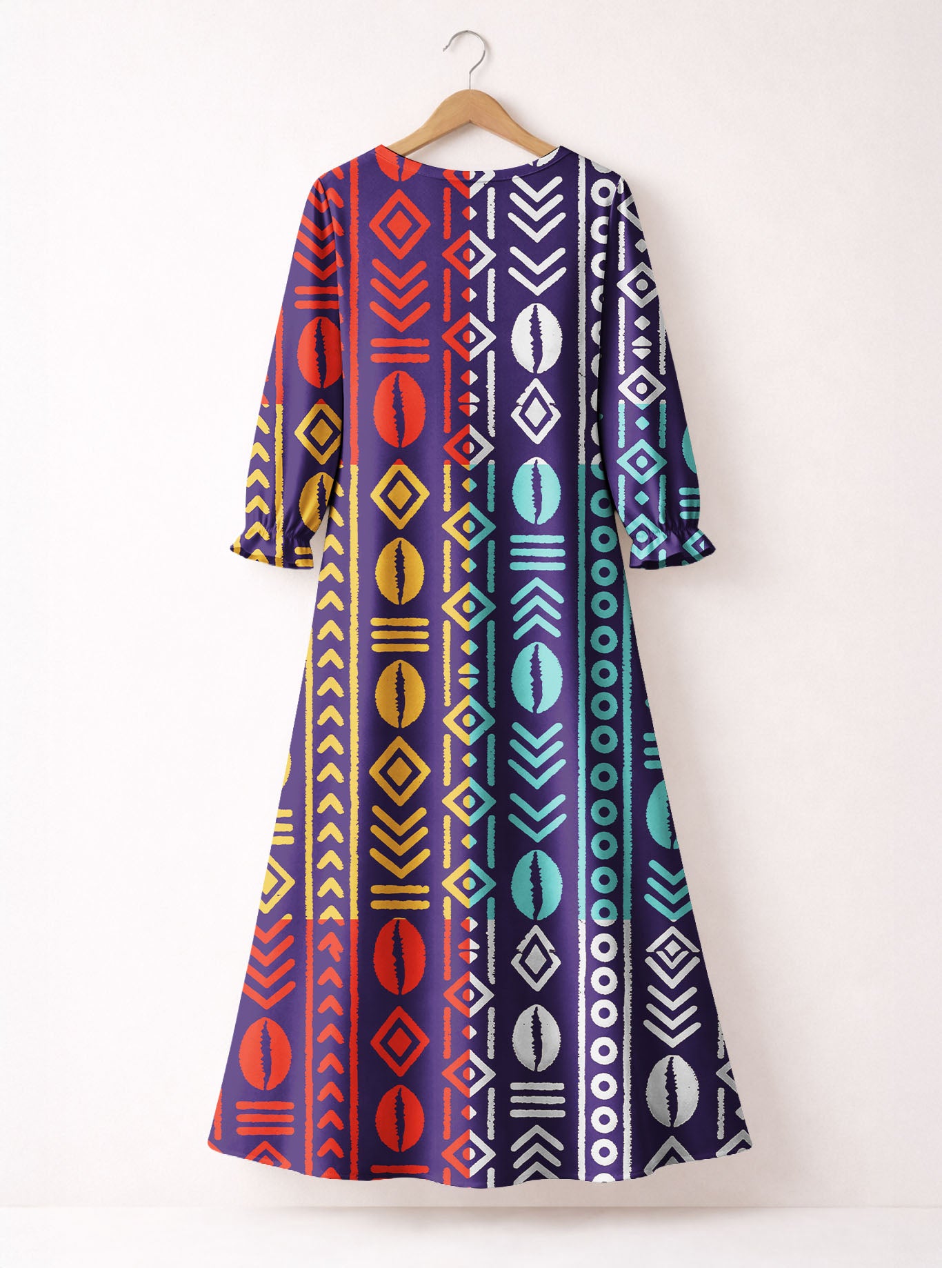 "Oshun Zamani" Long Sleeve Maxi Dress
