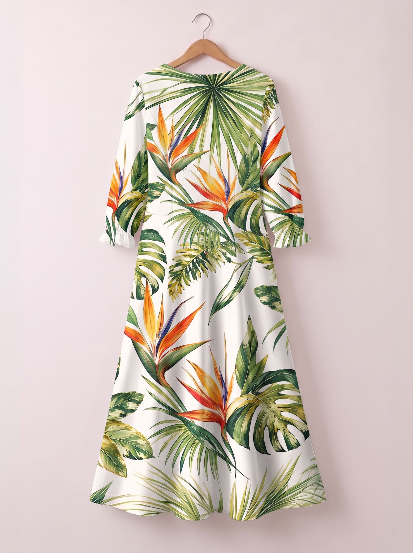 "Ndege" Long Sleeve Maxi Dress