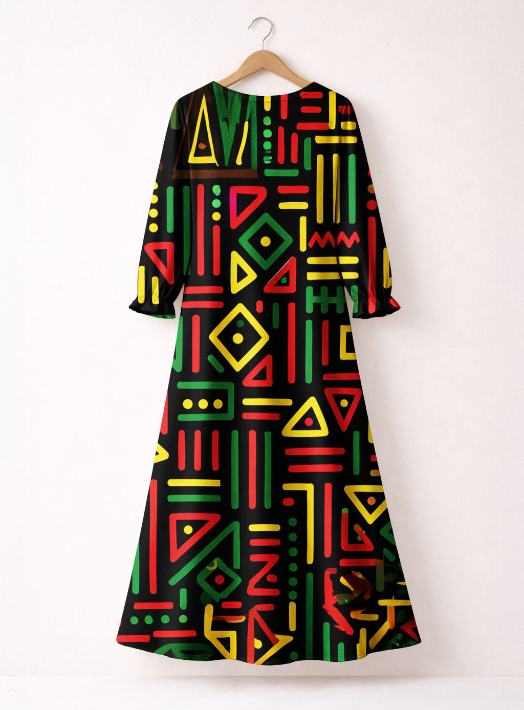 "Nairobi" Long Sleeve Maxi Dress