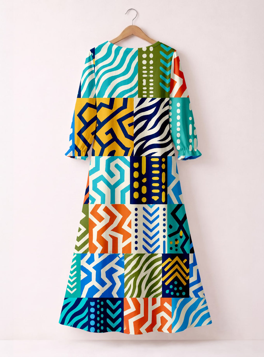 "Kitenge" Long Sleeve Maxi Dress Promo