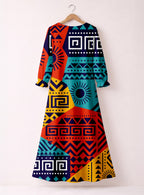 "Kanga" Long Sleeve Maxi Dress Promo
