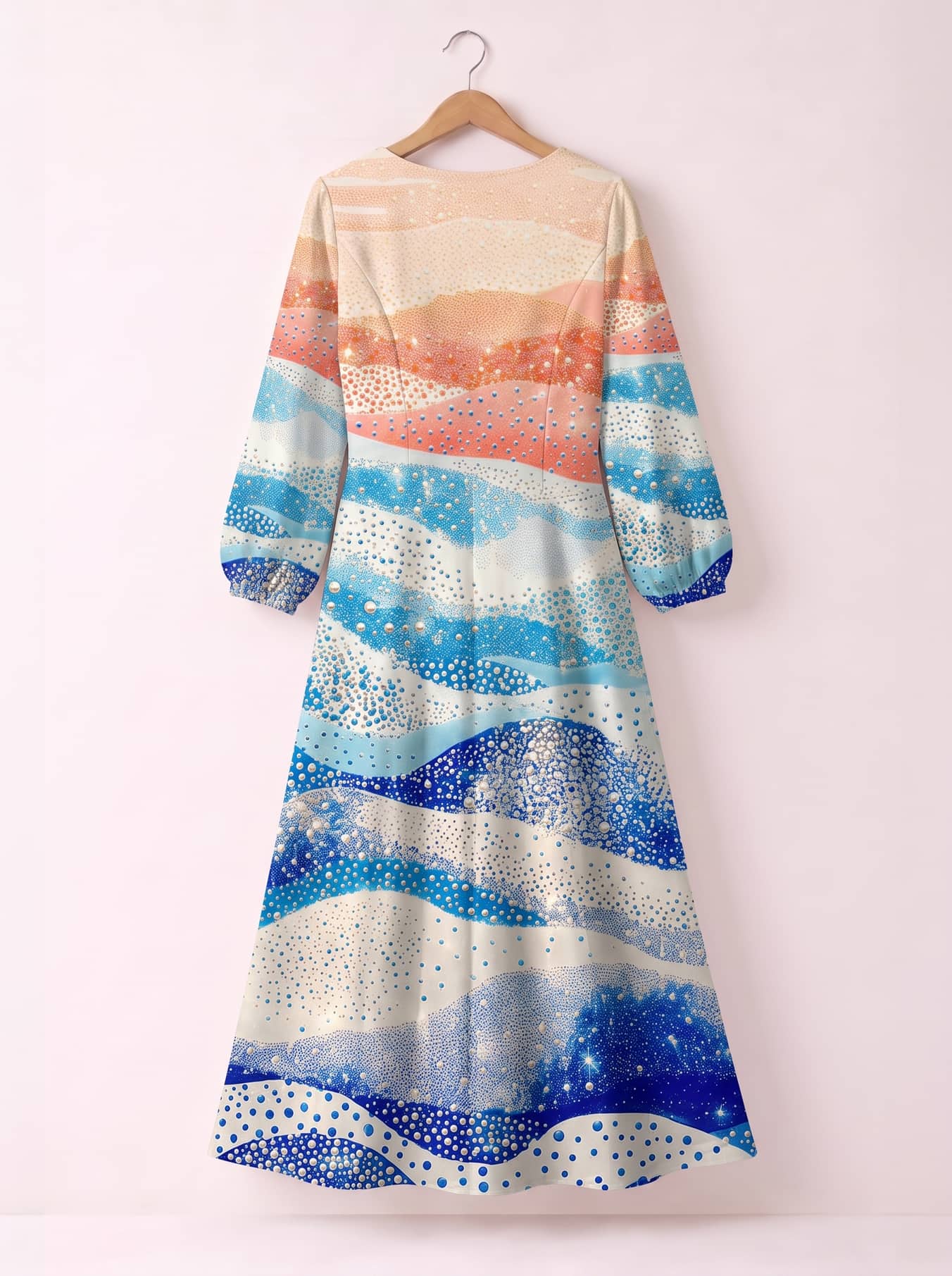 "Maji" Long Sleeve Maxi Dress