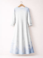 "Neema" Long Sleeve Maxi Dress