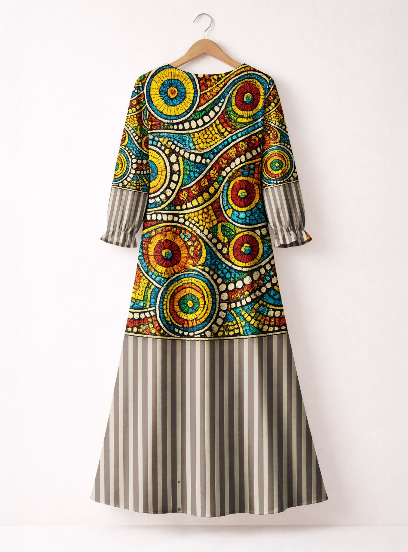 "Taji" Long Sleeve Maxi Dress