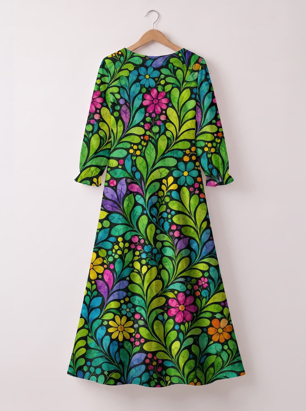 "Zumaridi" Long Sleeve Maxi Dress