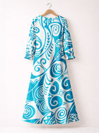 "Nalu" Long Sleeve Maxi Dress