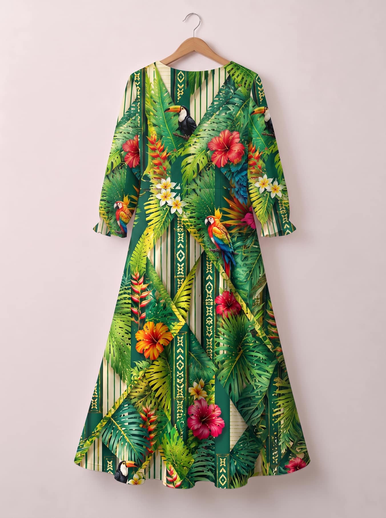 "Msitu" Long Sleeve Maxi Dress