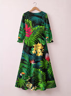 "Kitropiki" Long Sleeve Maxi Dress