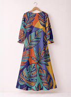 "Majani" Long Sleeve Maxi Dress