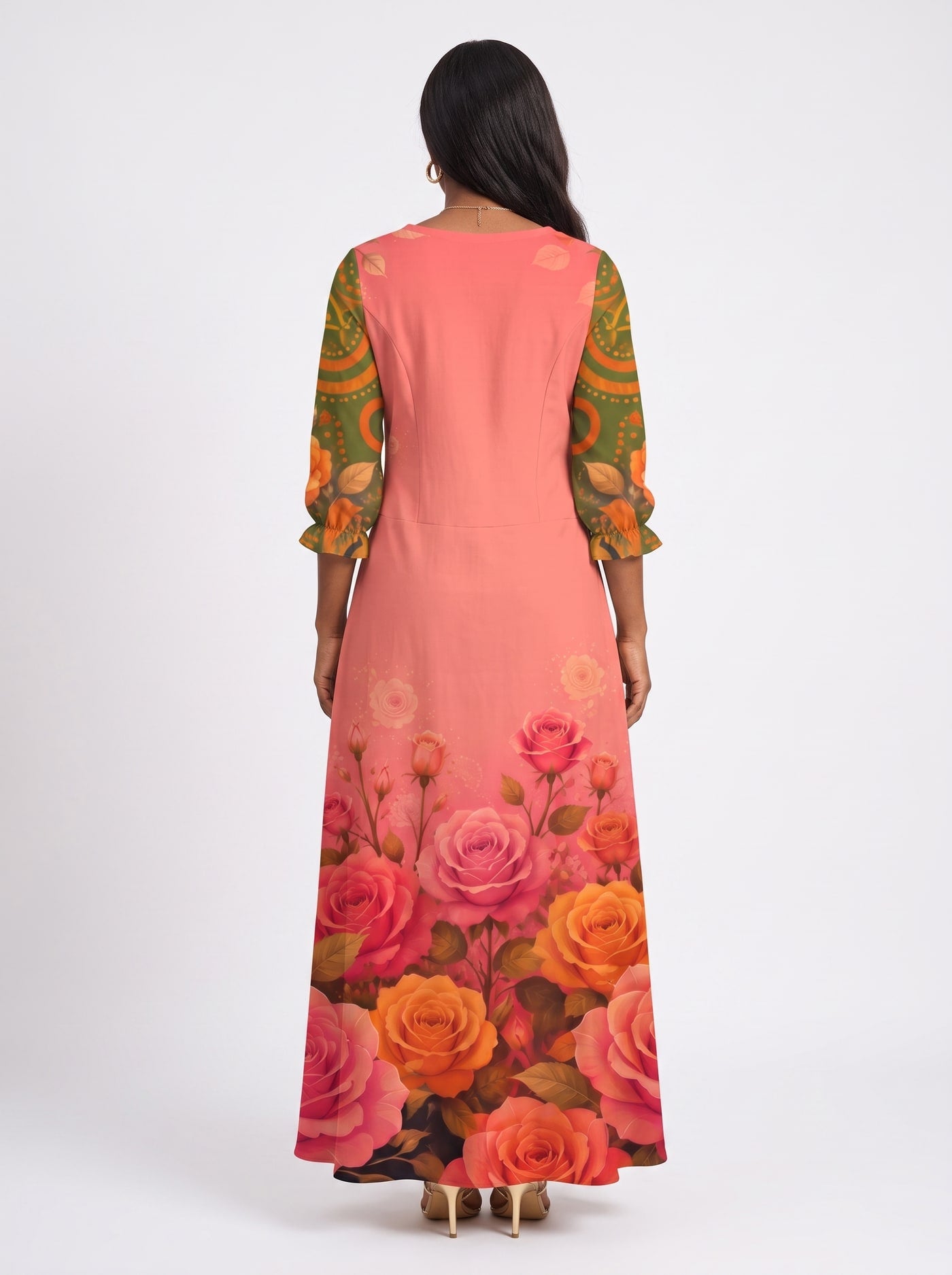 "Malaika" Long Sleeve Maxi Dress