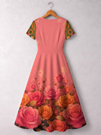 "Malaika" Short Sleeve Maxi Dress Promo