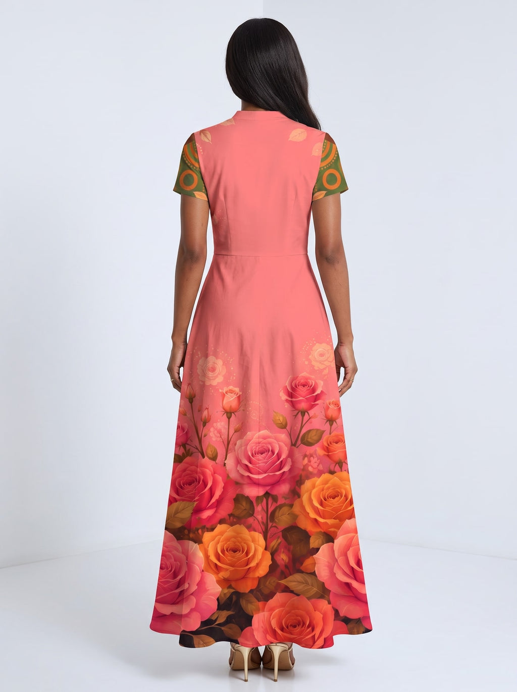 "Malaika" Short Sleeve Maxi Dress Promo