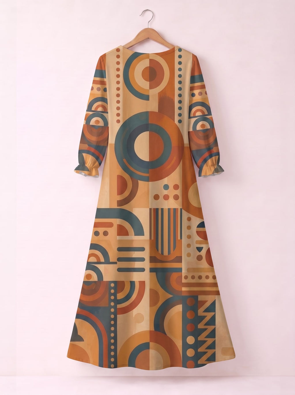 "Uzuri" Long Sleeve Maxi Dress