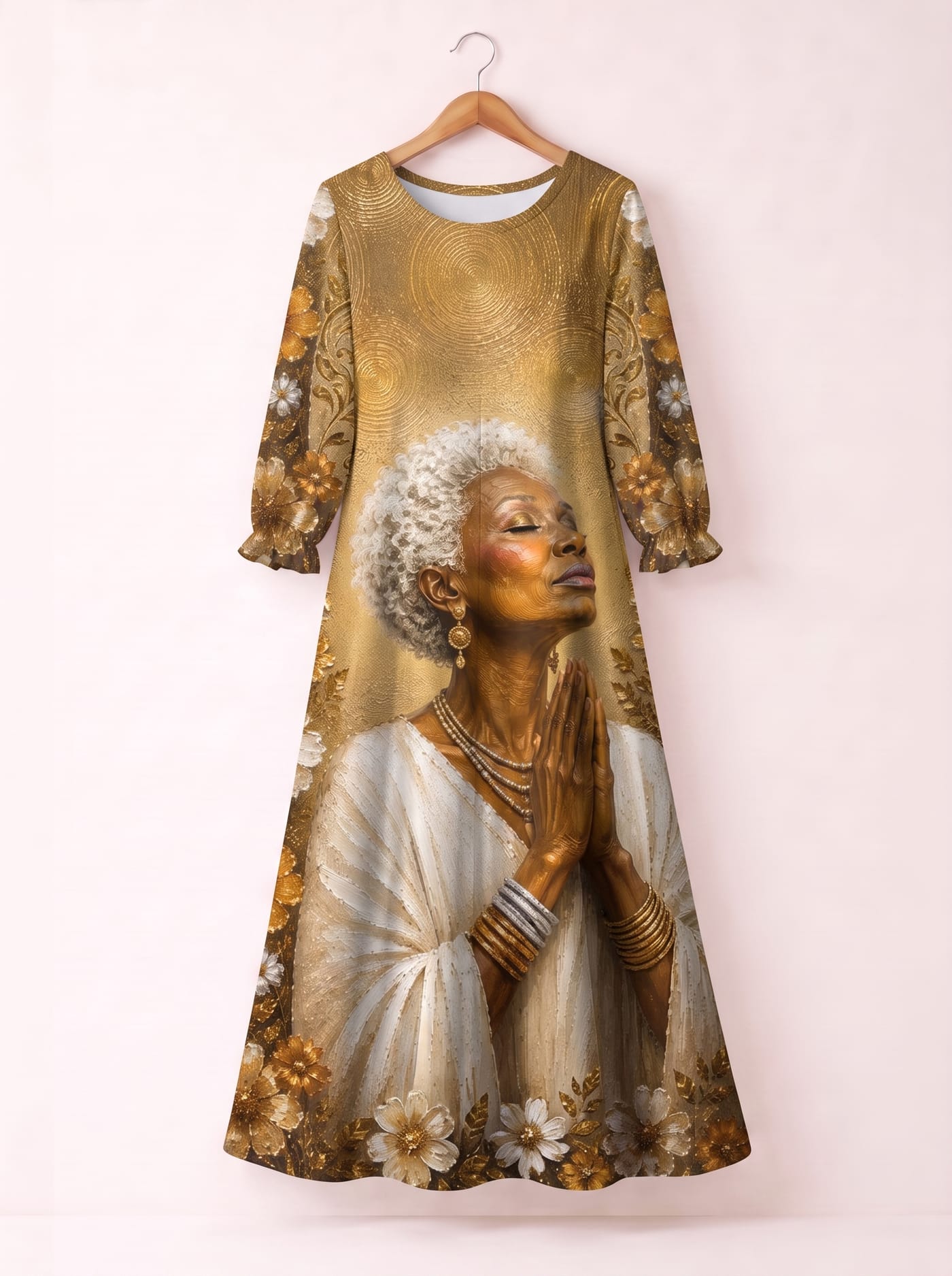 "Shukrani" Long Sleeve Maxi Dress
