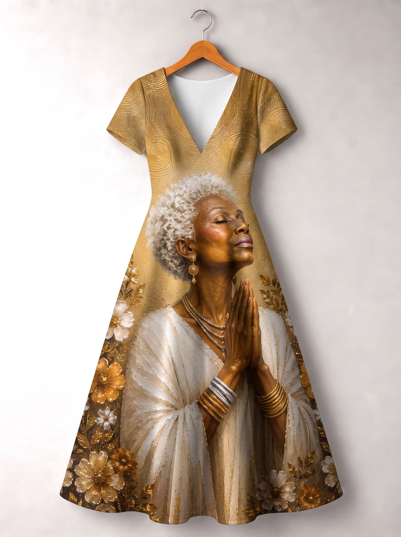 "Shukrani" Short Sleeve Maxi Dress