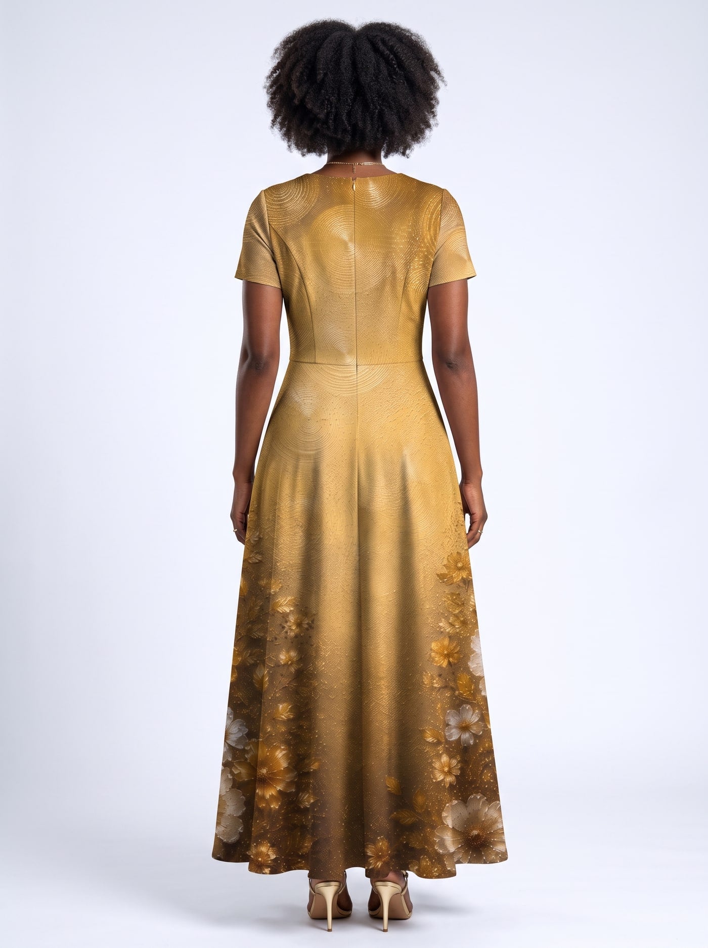 "Shukrani" Short Sleeve Maxi Dress
