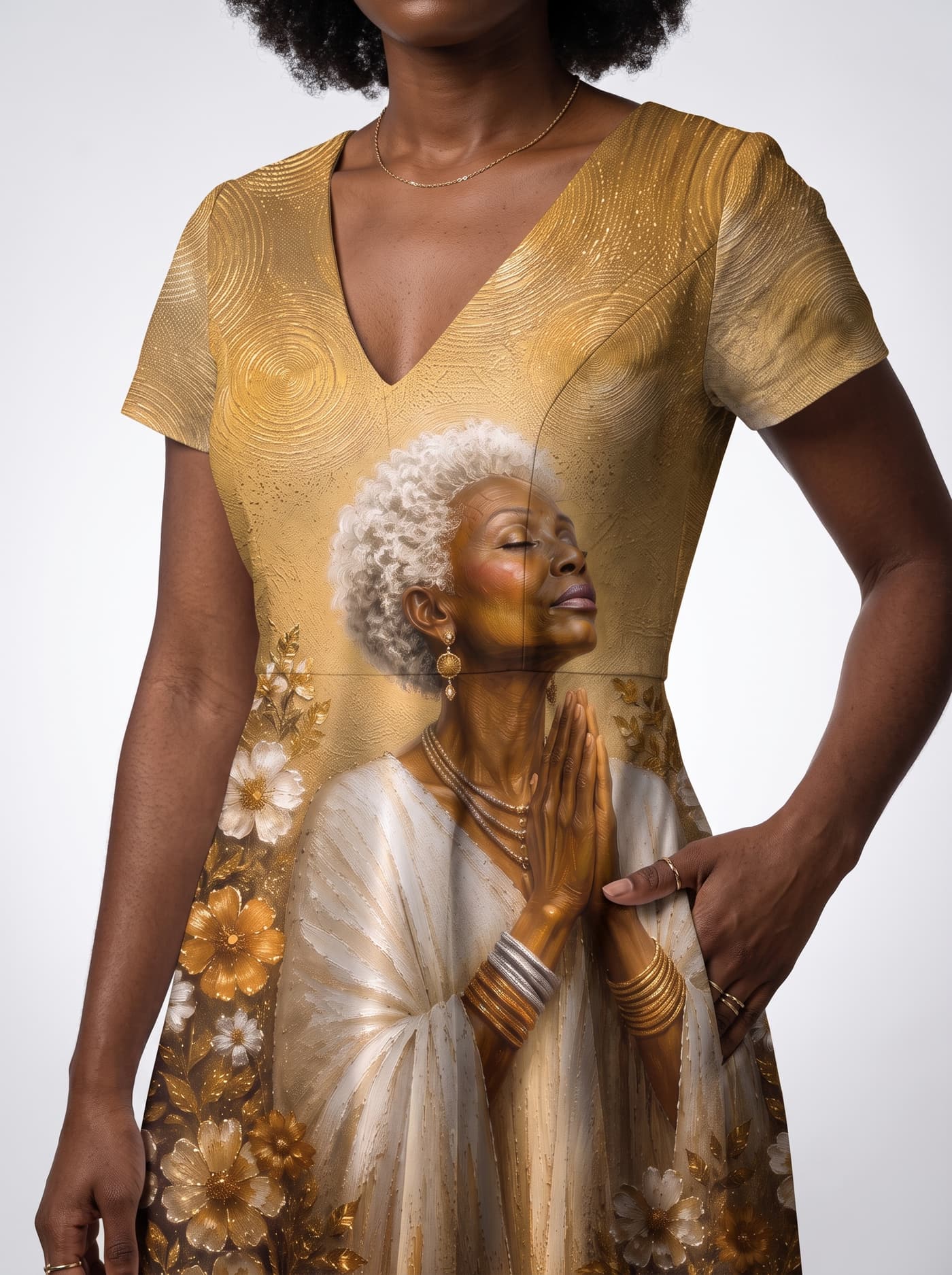 "Shukrani" Short Sleeve Maxi Dress