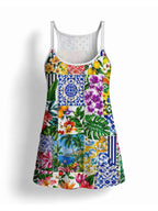 "Kisiwa" Built-in Bra Mini Dress
