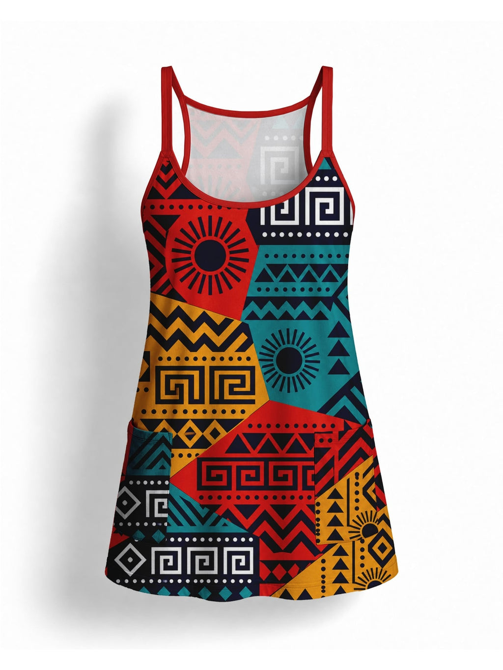 "Kanga" Built-in Bra Mini Dress