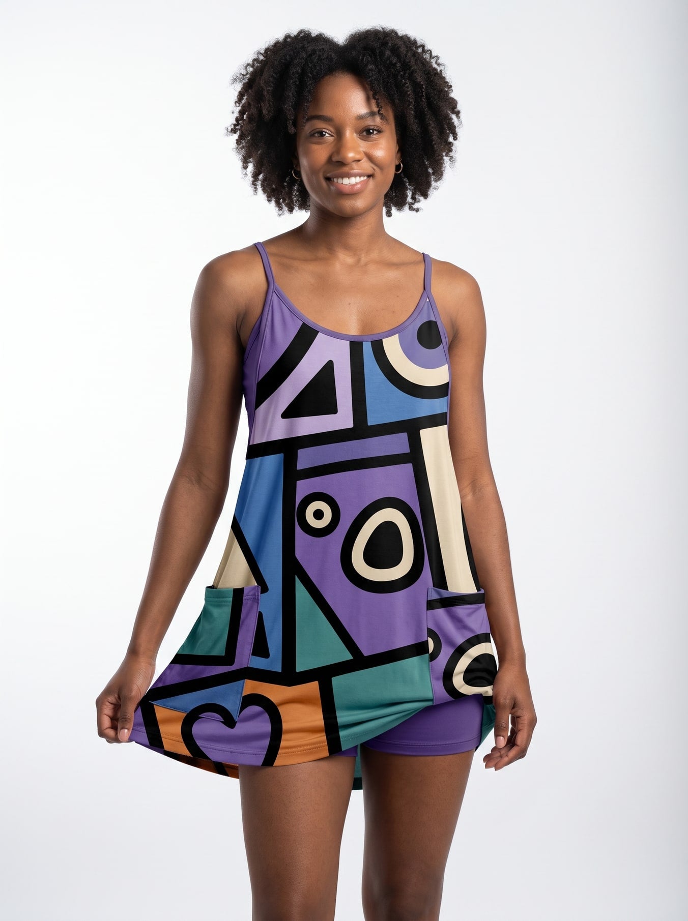 "Sanaa" Built-in Mini Dress