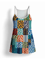 "Kitenge" Built-in Bra Mini Dress