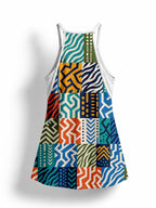 "Kitenge" Built-in Bra Mini Dress