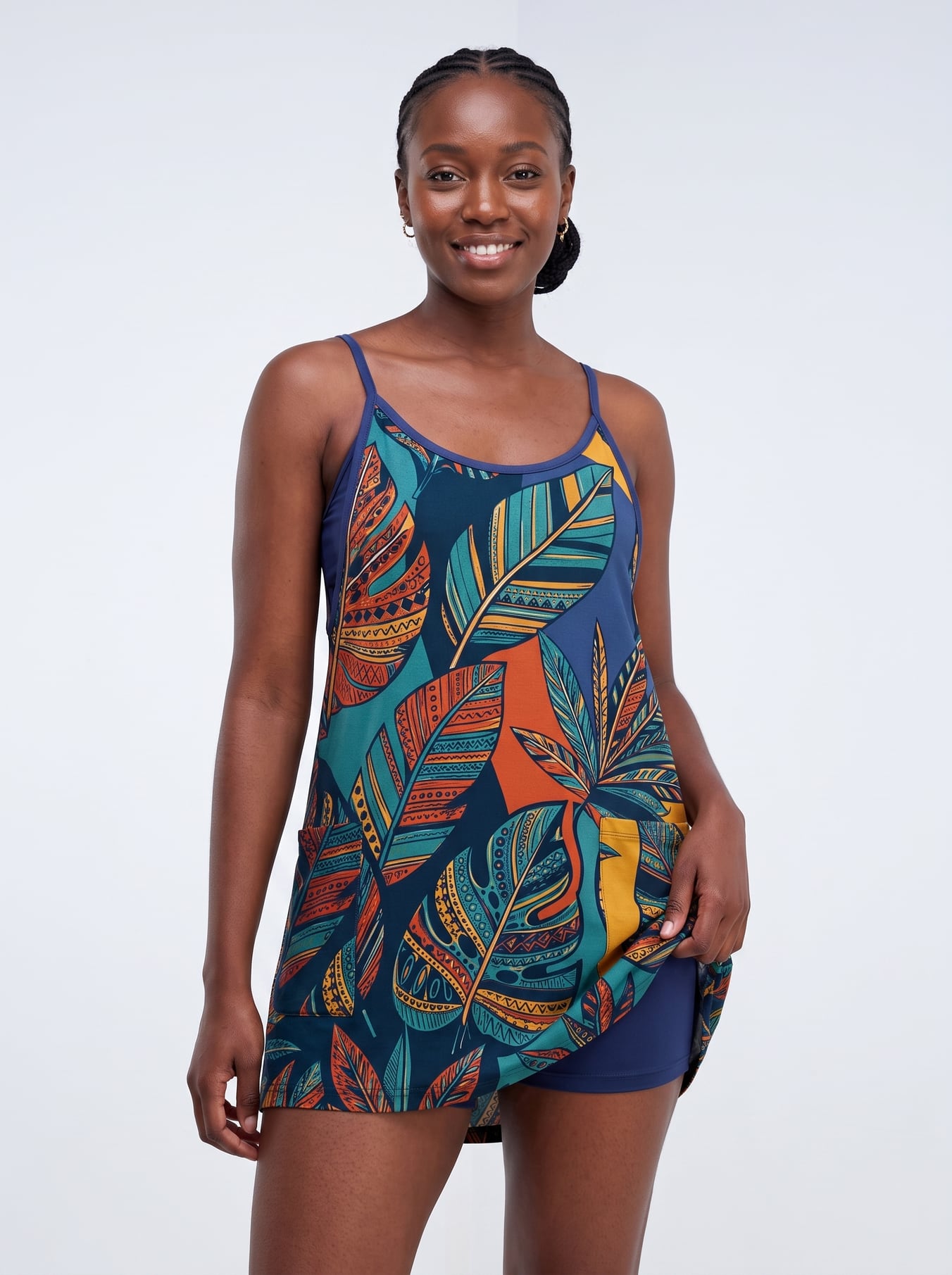 "Majani" Built-in Mini Dress