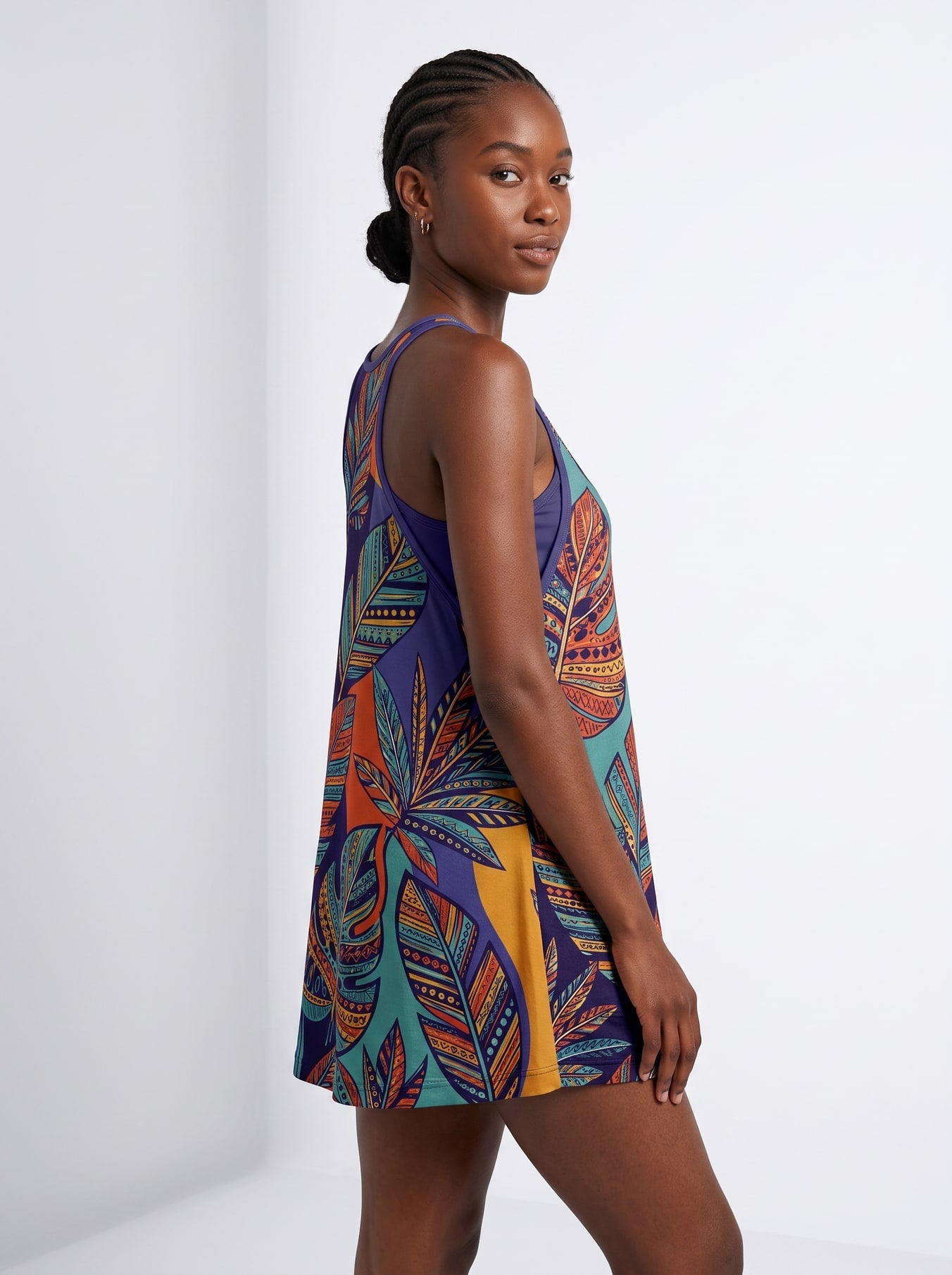 "Majani" Built-in Mini Dress