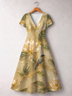 "Dhahabu" Short Sleeve Maxi Dress Promo