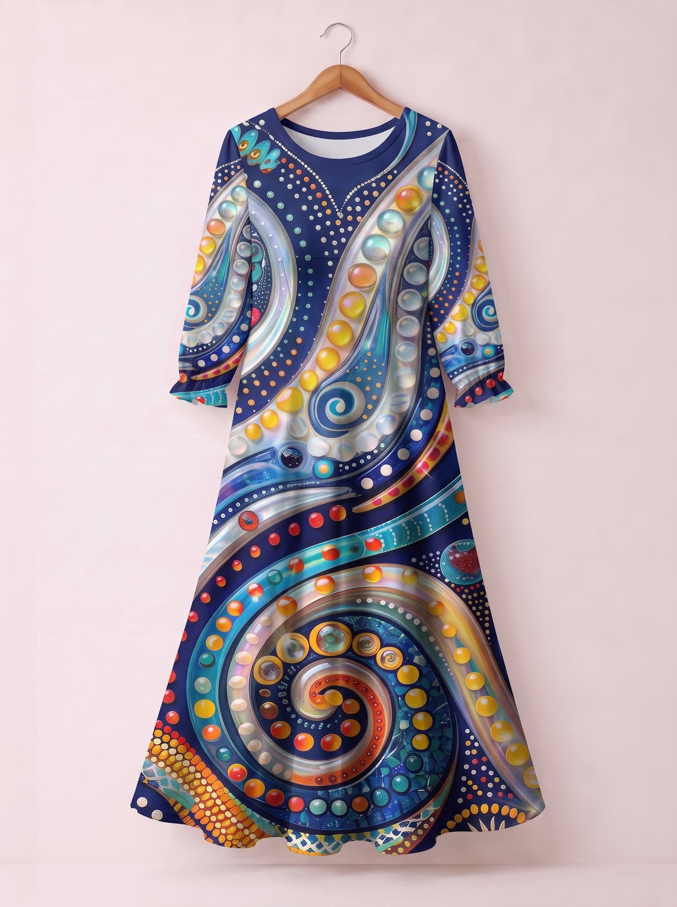 "Kito" Long Sleeve Maxi Dress