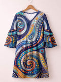 "Kito" Stacked Ruffle Sleeve Dress