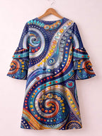 "Kito" Stacked Ruffle Sleeve Dress