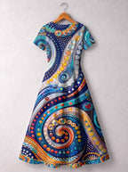 "Kito" Short Sleeve Maxi Dress Promo
