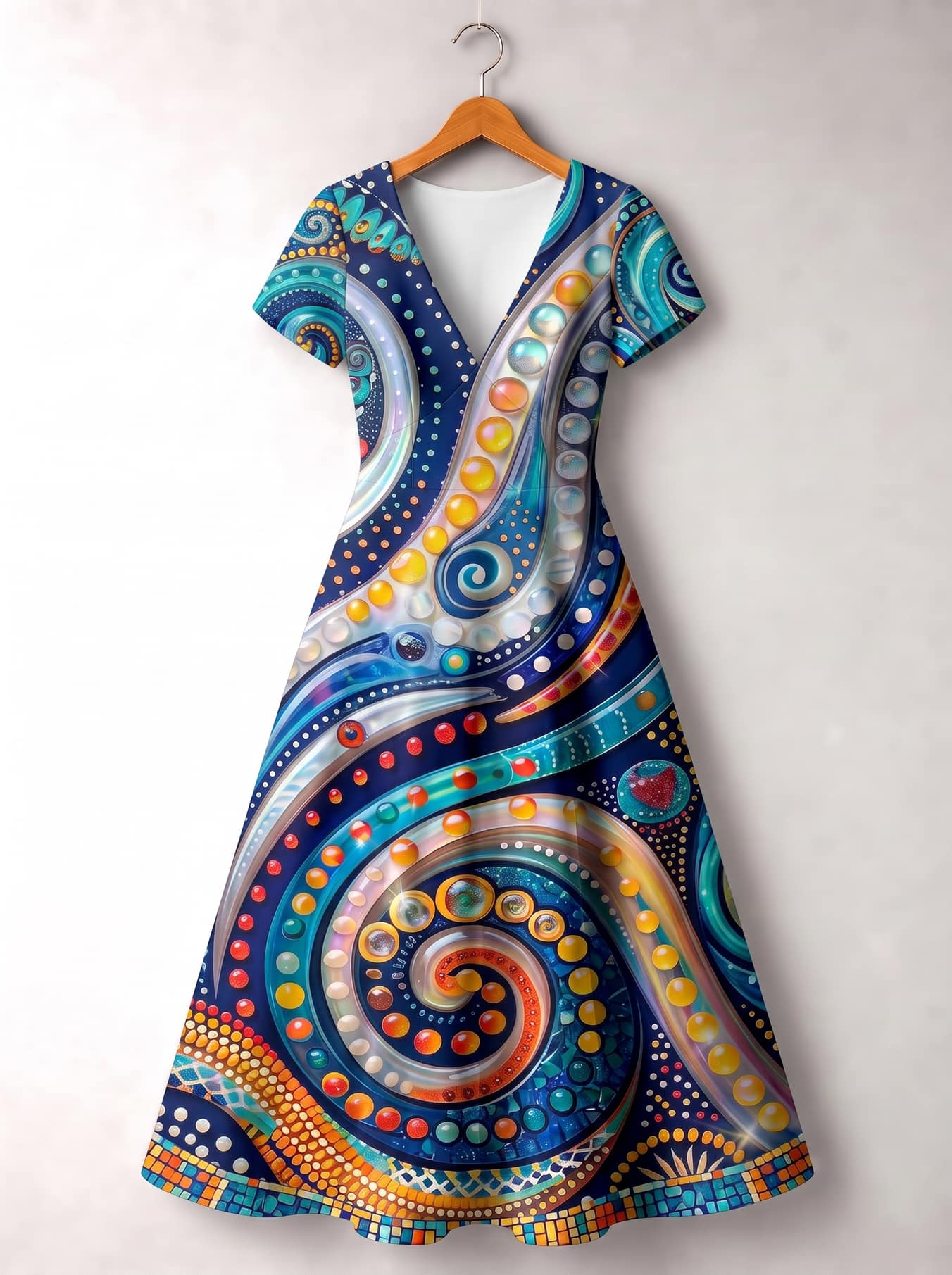 "Kito" Short Sleeve Maxi Dress