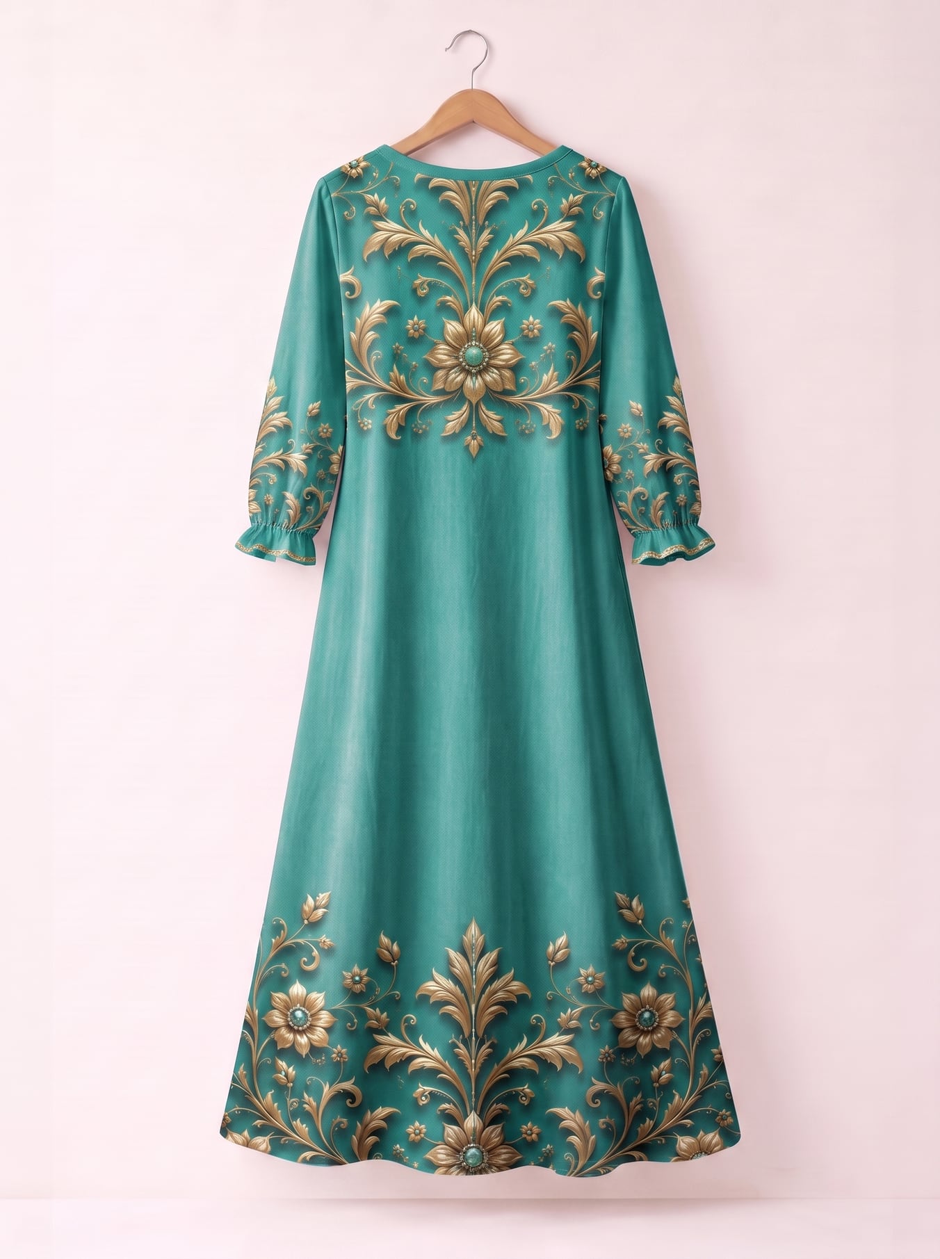 "Heshima" Long Sleeve Maxi Dress