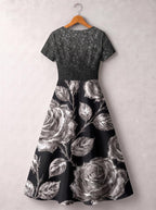 "Usiku" Short Sleeve Maxi Dress Promo