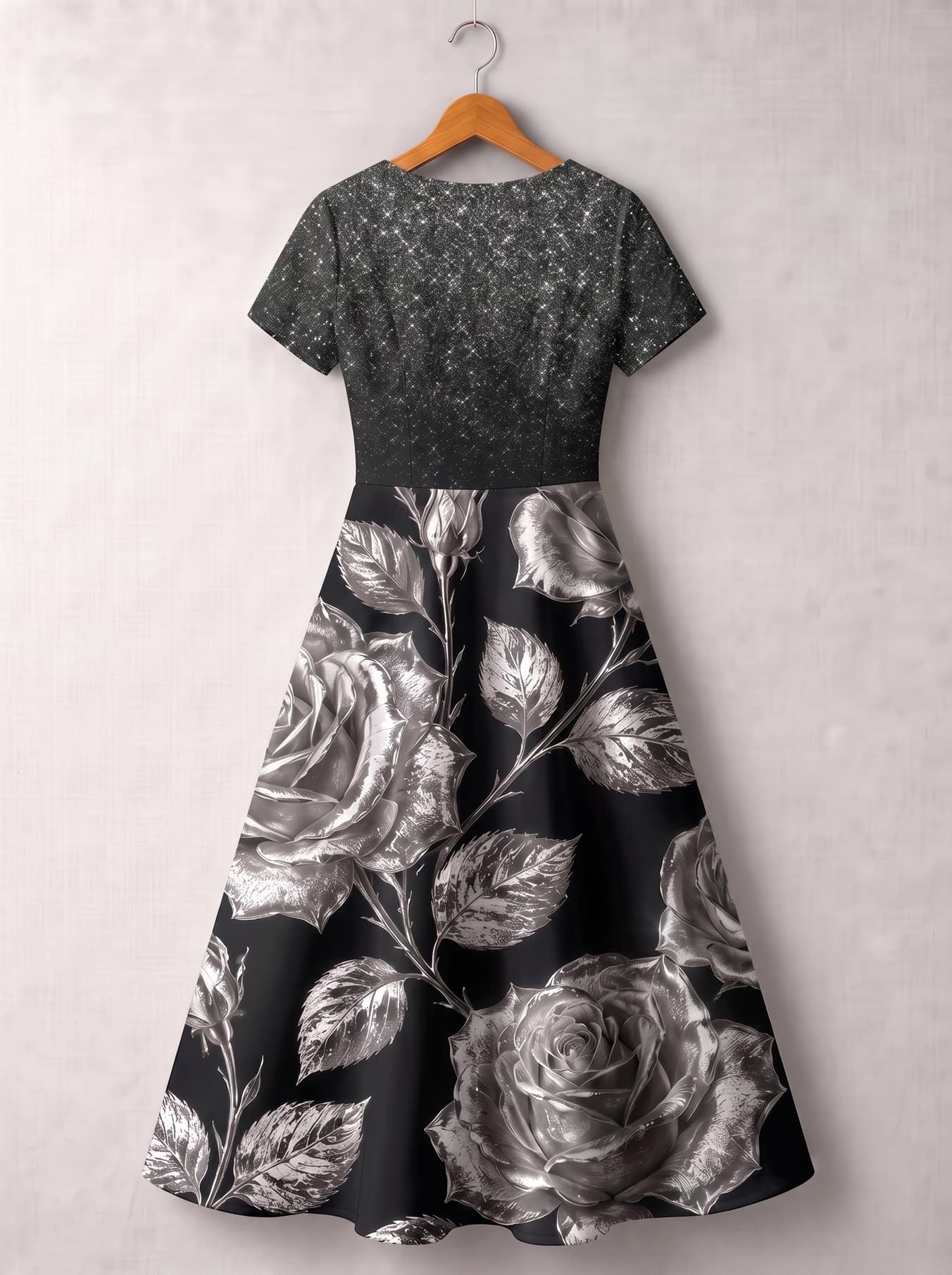 "Usiku" Short Sleeve Maxi Dress Promo