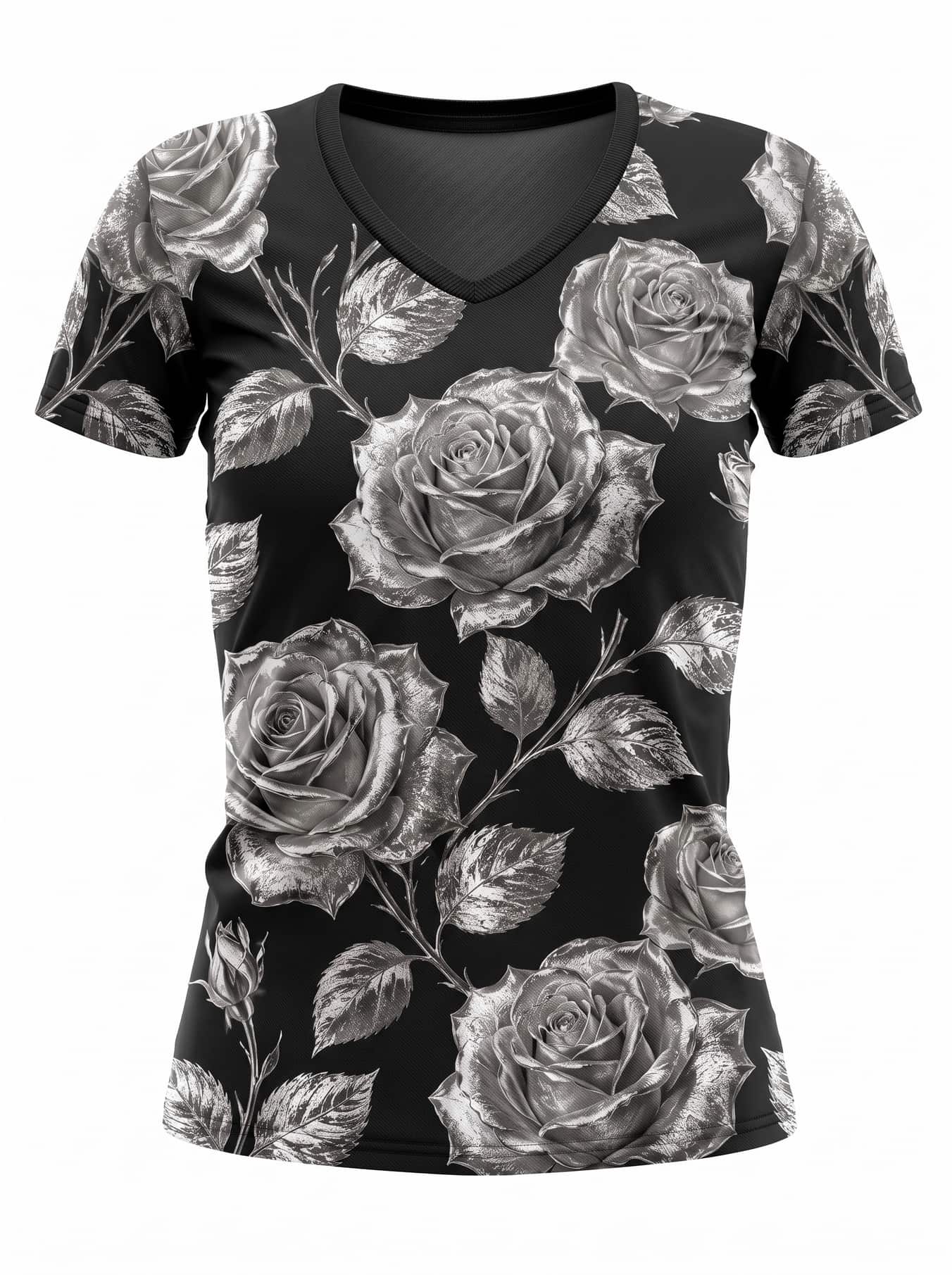 "Usiku" V-Neck T-Shirt