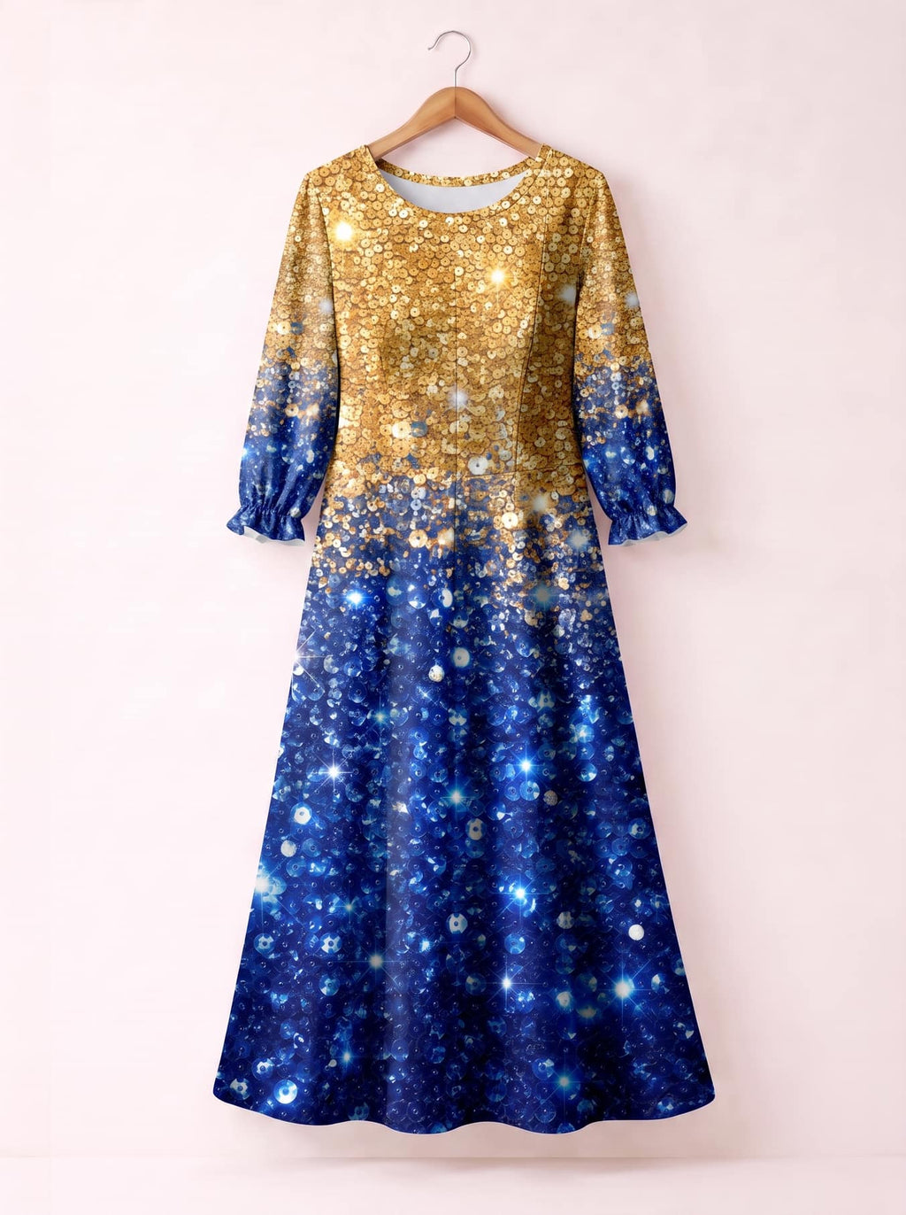"Angaza" Long Sleeve Maxi Dress