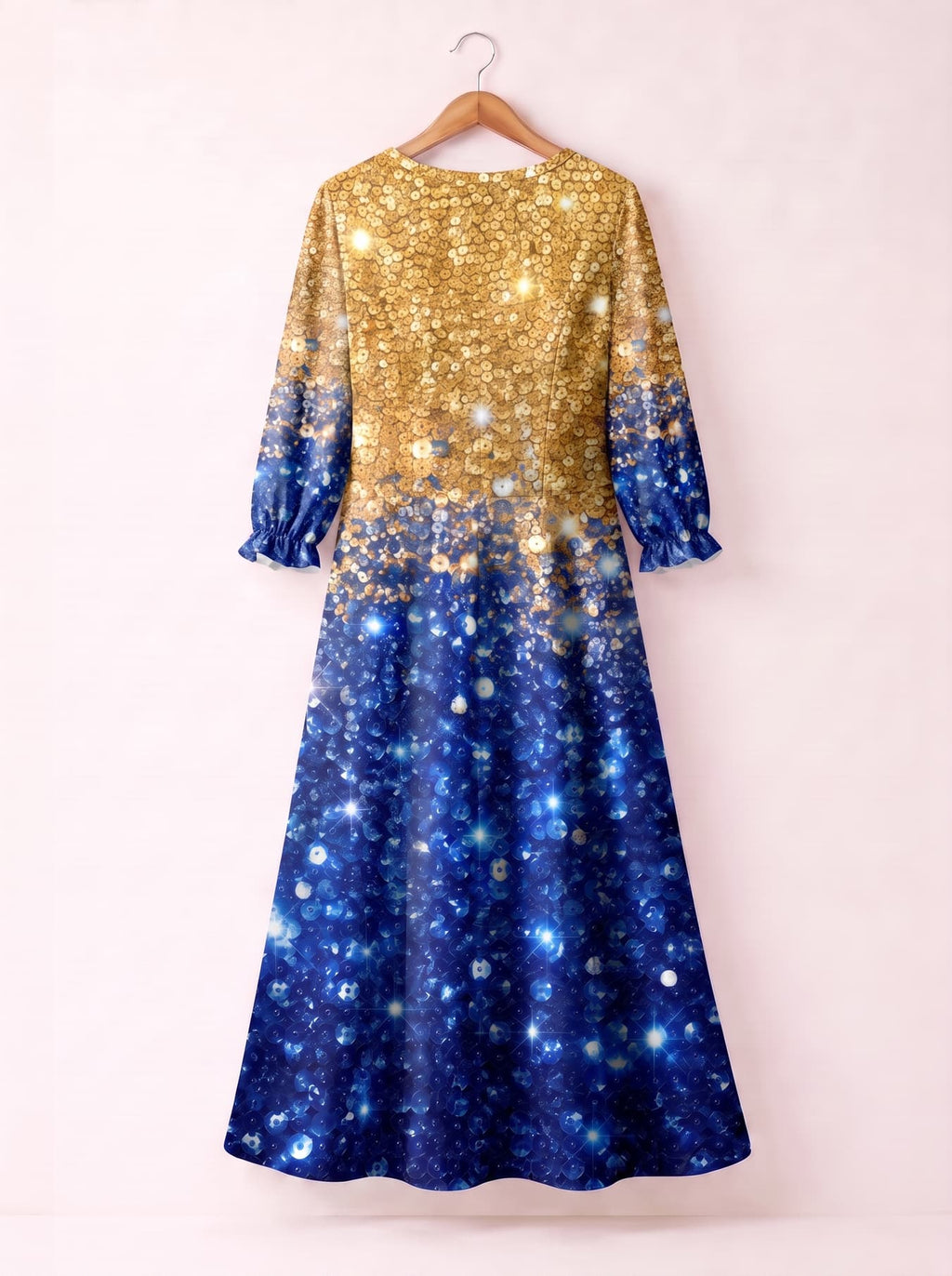 "Angaza" Long Sleeve Maxi Dress