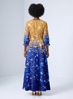"Angaza" Long Sleeve Maxi Dress
