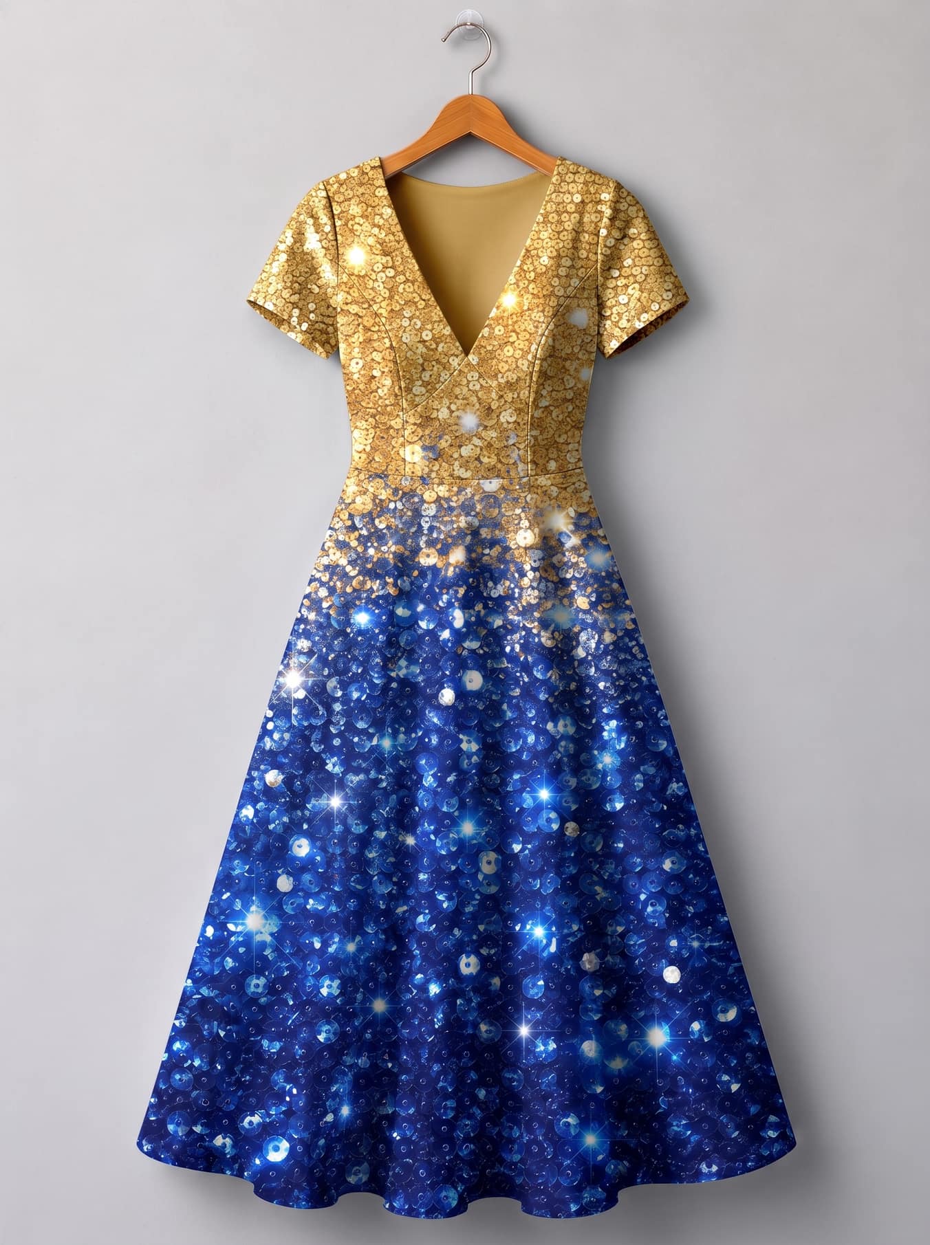 "Angaza" Short Sleeve Maxi Dress
