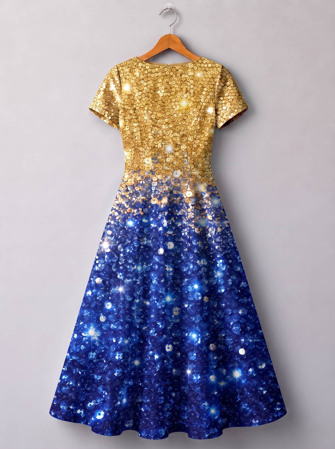 "Angaza" Short Sleeve Maxi Dress