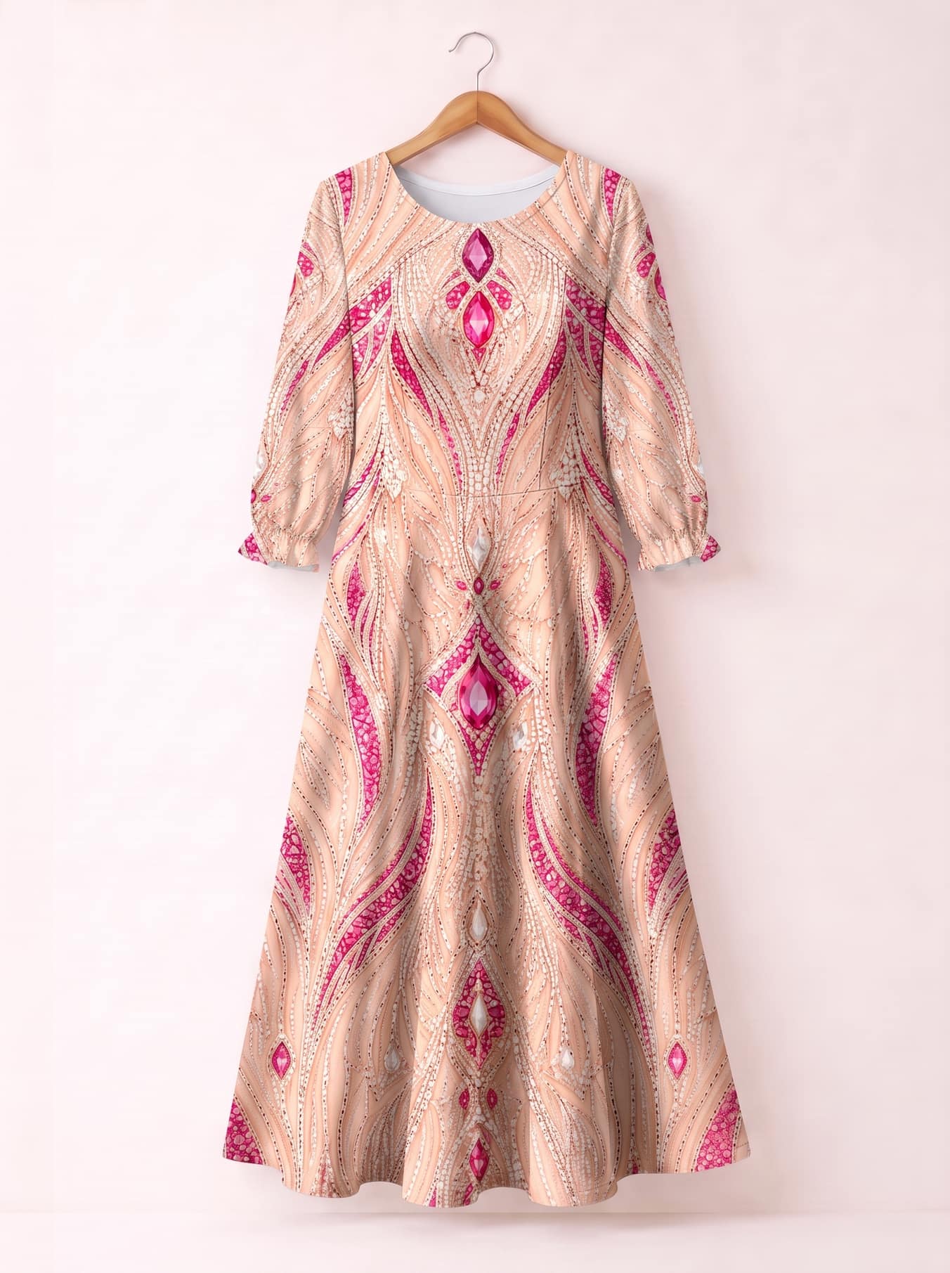 "Vito" Long Sleeve Maxi Dress