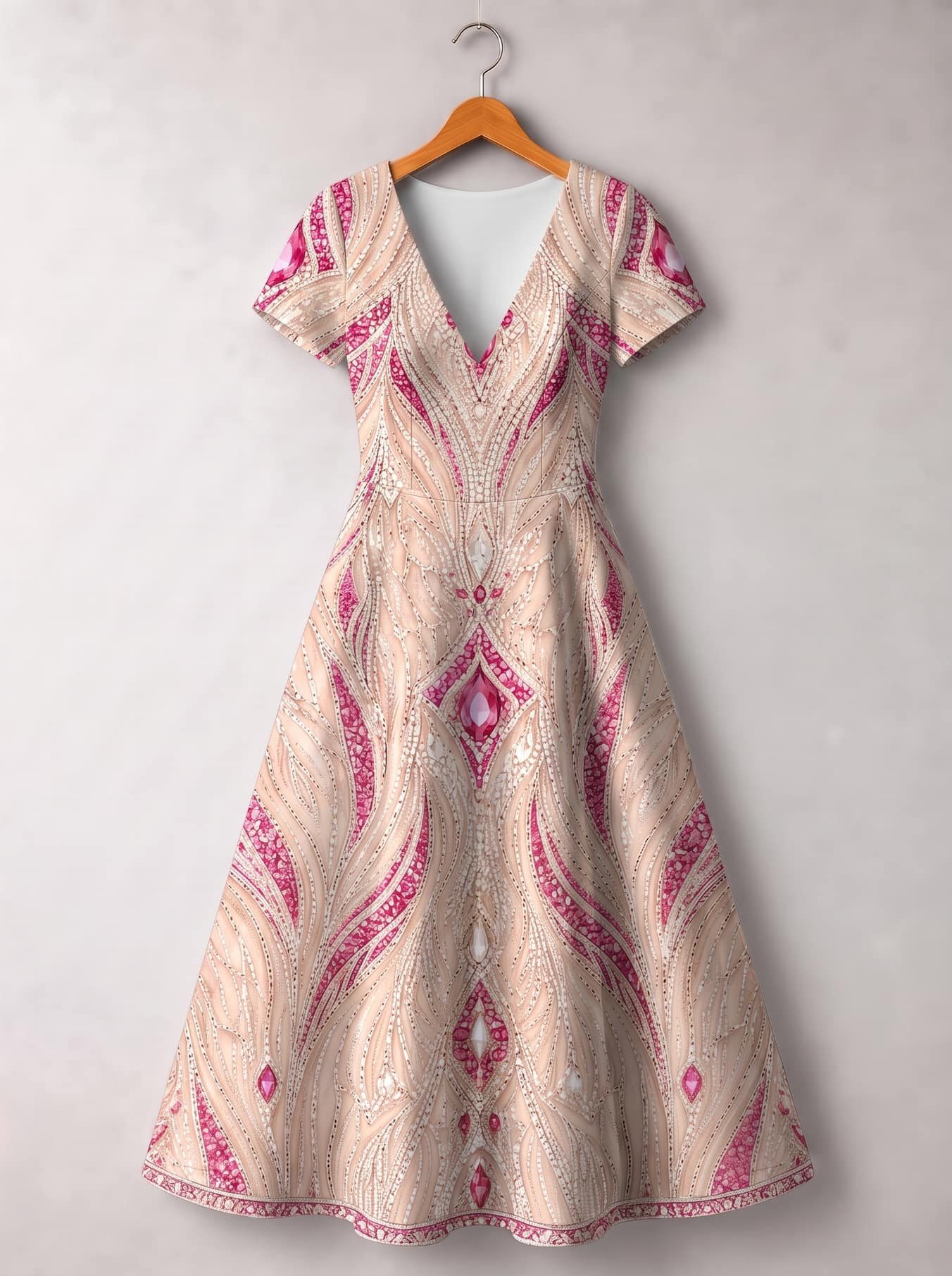 "Vito" Short Sleeve Maxi Dress
