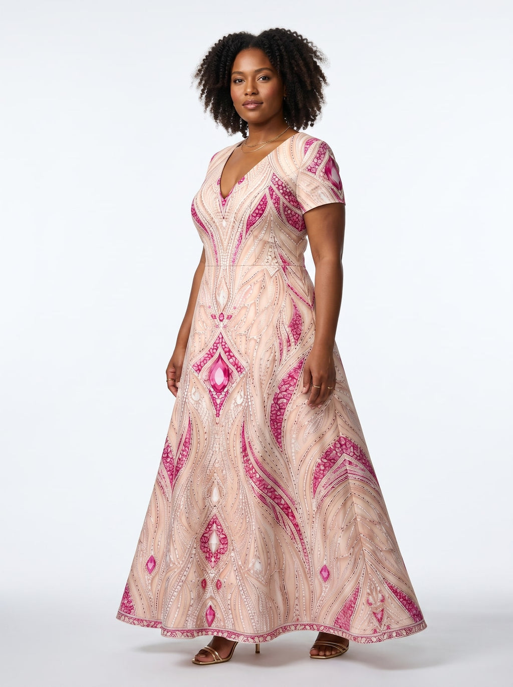 "Vito" Short Sleeve Maxi Dress Promo