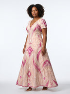 "Vito" Short Sleeve Maxi Dress Promo